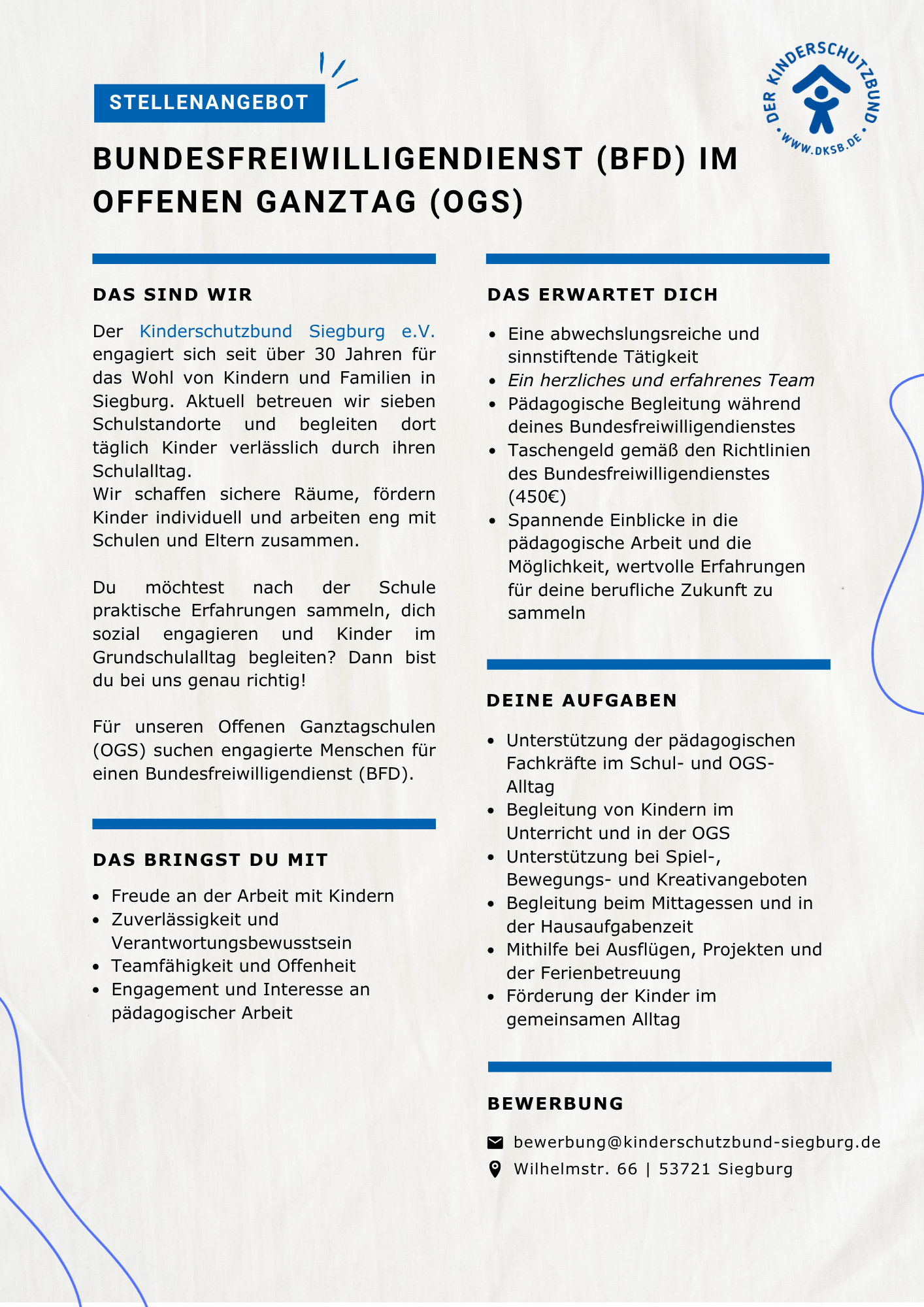 Bundesfreiwilligendienst (OGS)
